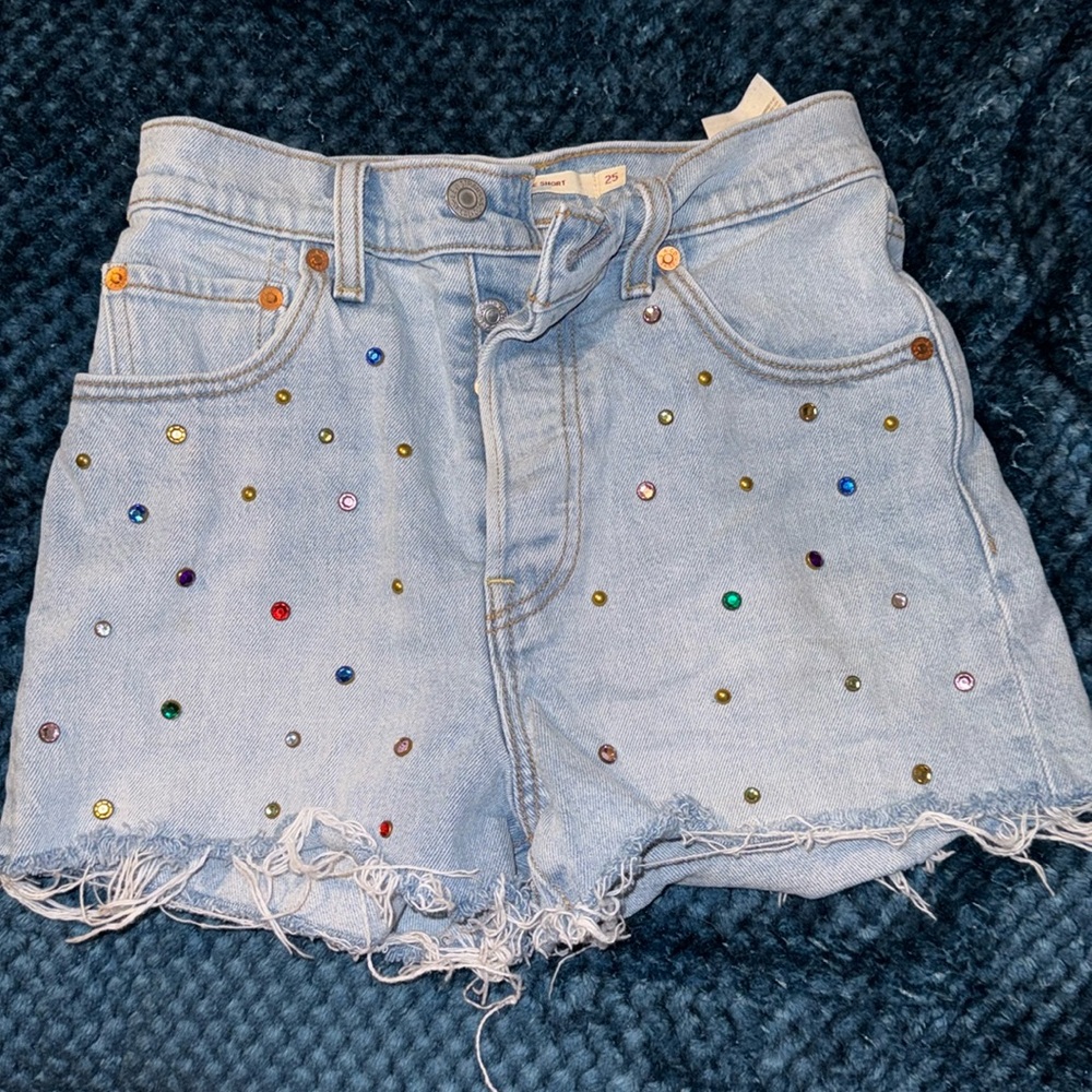 Levi ribcage shorts